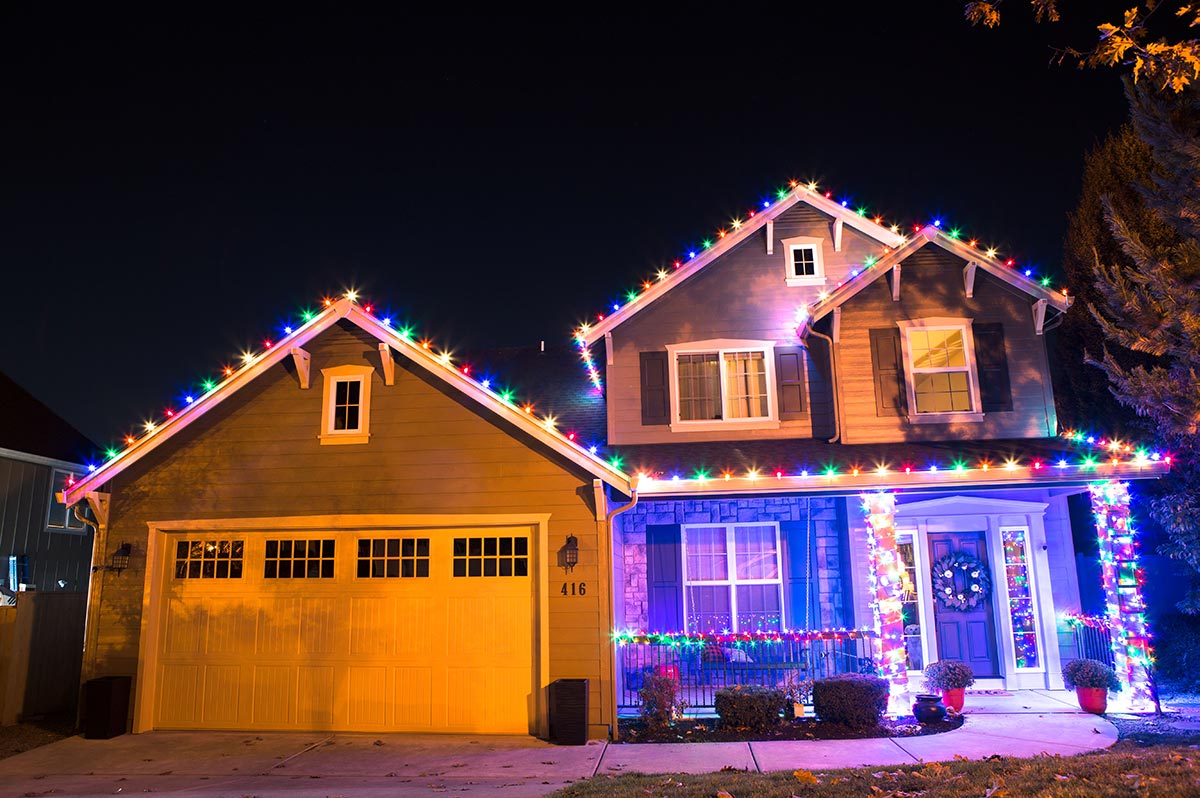 Nice jacksonville home with christmas lights